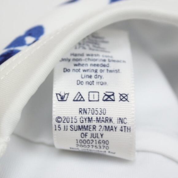 Janie and Jack Swim Cap Baby Girls Size 12-24m Blue Floral 2015 - Picture 3 of 3